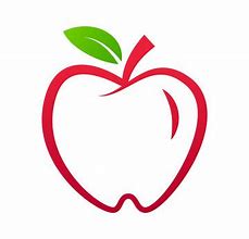 Image result for Red Apple Outline Clip Art with Seeds