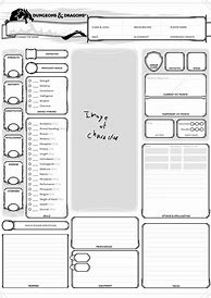 Image result for Kids Dnd Character Sheet