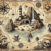 Image result for Pirate Map Drawing