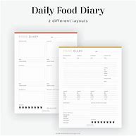 Image result for Food Diary Layouts