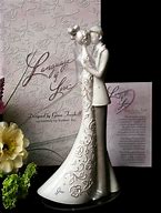 Image result for Wedding Cake Toppers Bride and Groom