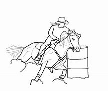 Image result for Lady Barrel Racer Line Drawing