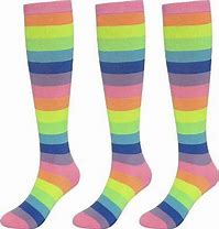 Image result for Rainbow Striped Socks