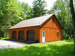 Image result for 3 Car Garage Pole Barn