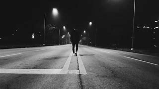 Image result for Man Walking Alone at Night