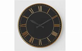 Image result for Black and Gold Roman Numeral Clock