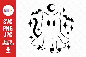 Image result for Halloween Ghost Cat