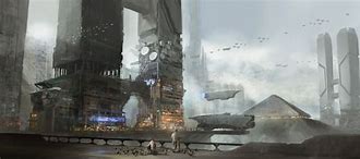 Image result for Sci-Fi Building Concept Art