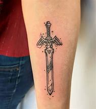 Image result for Sword Leg Tattoo