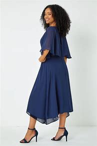 Image result for Cape Chiffon Midi Dress