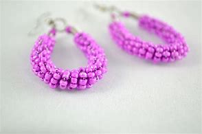 Image result for Beaded Loop Earrings