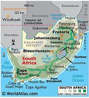 Image result for Southern Africa Physical Map