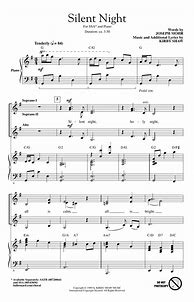 Image result for Somewhere in Your Silent Night Sheet Music