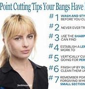 Image result for Point Cutting Bangs Before and After