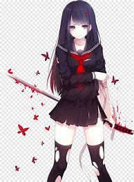 Image result for Anime Girl Black Hair Fan Art