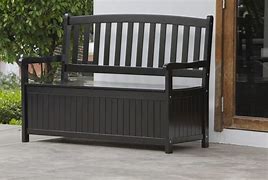 Image result for Plastic Storage Bench Outdoor