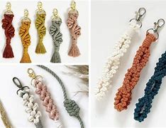 Image result for How to Make Macrame Keychains