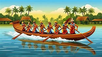 Image result for Onam Boat Painting