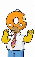 Image result for The Simpsons Donut Head Transparent