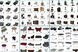 Image result for Furniture Architecture Dimensions SketchUp