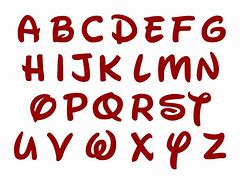 Image result for Disney Print Font