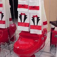 Image result for Red Toilet