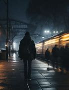 Image result for Man Walking Alone in Rain