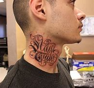 Image result for Cursive Neck Tattoo