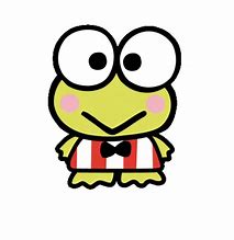 Image result for Keroppi with Glasses White and Black