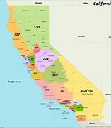 Image result for CA Area Code Map