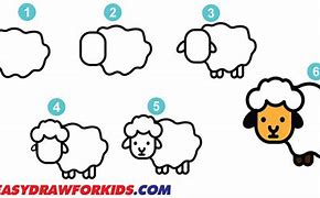 Image result for How to Draw a Lamb