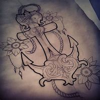 Image result for Feminine Anchor Tattoos