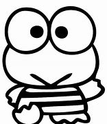 Image result for Keroppi Black and White with Bubble Letters