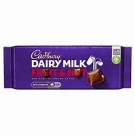 Image result for 80 Grams Fruit and Nut Cadbury