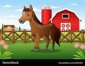 Image result for Farm Horse Cartoon