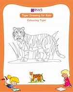 Image result for Tiger Drawing for Kids