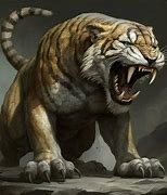 Image result for Sabertooth Tiger Ai Art