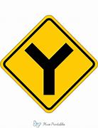 Image result for Y Intersection Sign