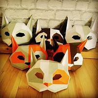 Image result for Cat Mask Made with Paper