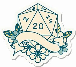 Image result for D20 Dice Stickers