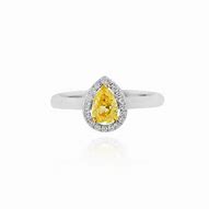 Image result for Yellow Diamond Pear Shape Wedding Ring