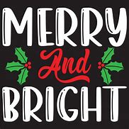 Image result for Merry and Bright Clip Art