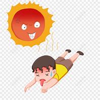 Image result for Clip Art Heat Exhausted Peson