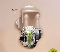 Image result for Black Asymmetric Wall Mirror