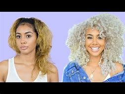 Image result for Bleached Curly Hair