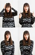 Image result for Point Cutting Bangs Before and After