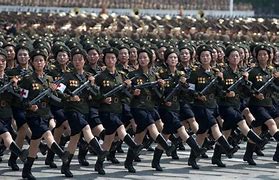 Image result for North Korean Marching