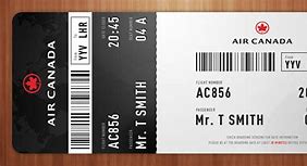 Image result for Air Canada Plane Ticket