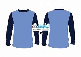 Image result for Baju Polos Navy Lengan Panjang