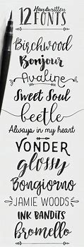 Image result for Best Hand Lettering Fonts